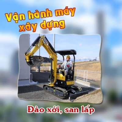 Vận hành máy xây dựng tại Saitama, Nhật Bản